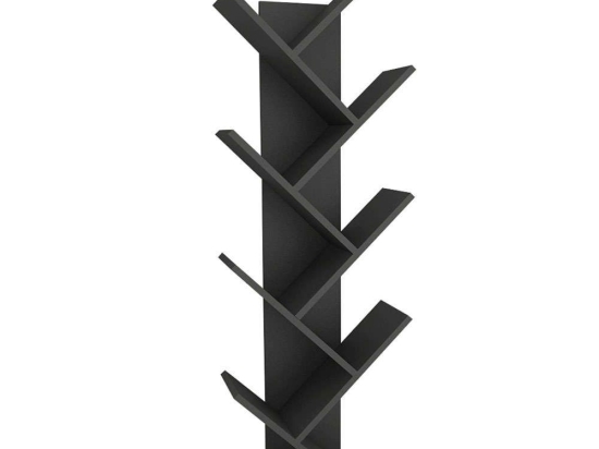 Βιβλιοθήκη Hitit 878ALM3609 46x22x128,5cm Anthracite