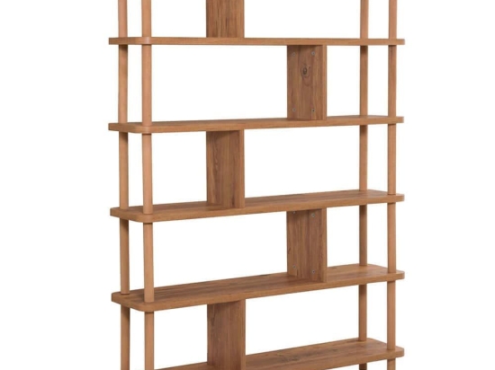 Βιβλιοθήκη Meta 688DRA1203 120x28x168,5cm Pine