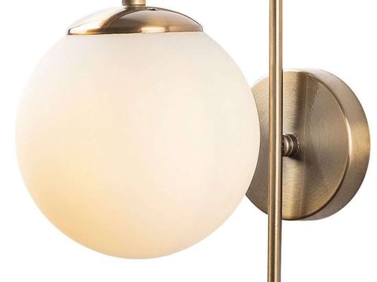 Φωτιστικό Τοίχου - Απλίκα 211LMP1121 15x28x23cm 1xE14 40W Gold-White Opviq