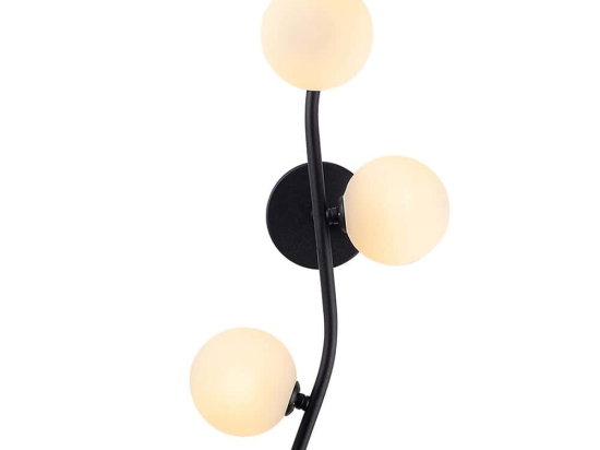 Φωτιστικό Τοίχου - Απλίκα 211LMP1123 23x19x55cm 3xG9 10W Black Opviq