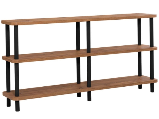 Κονσόλα Raca 688DRA1209 150x35x74,9cm Black-Pine Μοριοσανίδα,Ξύλο