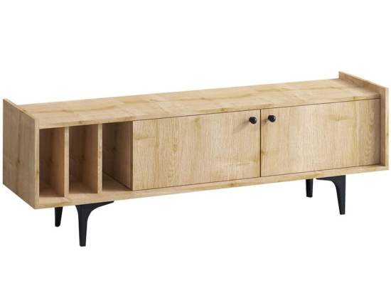 Έπιπλο Tηλεόρασης Alya 393MRD1244 150x40x47cm Oak