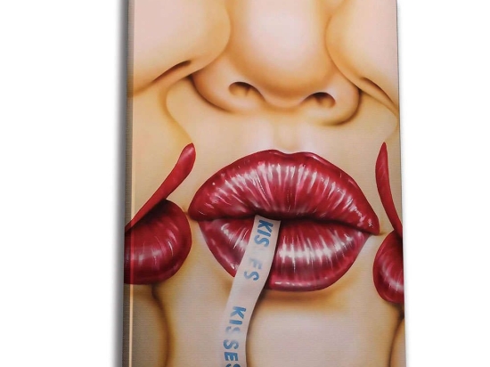 Πίνακας Καμβάς 227WRZ1229 70x100cm Multi Wallity Κάθετοι Ξύλο, Καμβάς