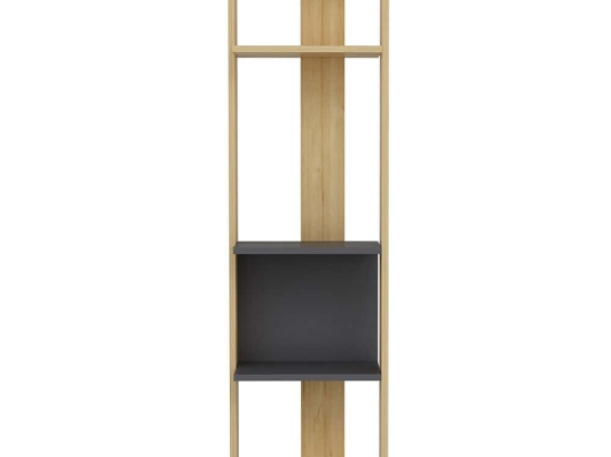 Ραφιέρα Δαπέδου Abis Narrow 935CMN1152 43,6x26,8x165cm Oak-Anthracite
