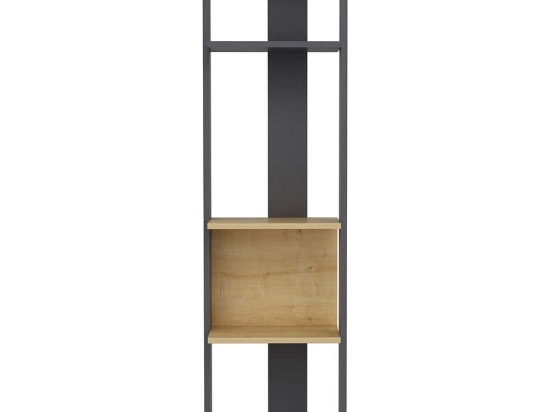 Ραφιέρα Δαπέδου Abis Narrow 935CMN1153 43,6x26,8x165cm Anthracite-Oak