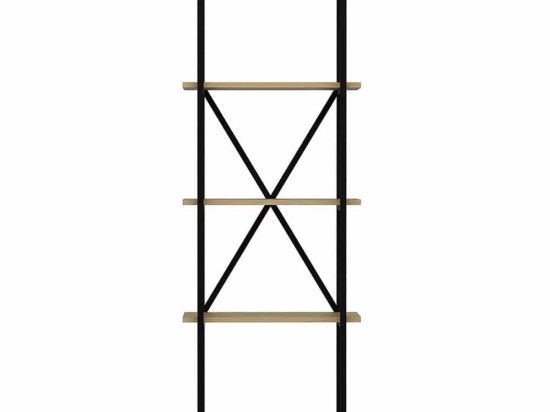 Βιβλιοθήκη Elston 935CMN1187 60x34x180cm Oak-Black