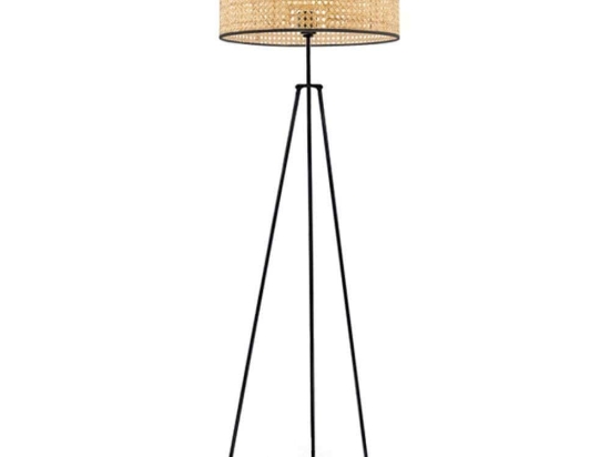 Φωτιστικό Δαπέδου 780SGN3552 Φ38x150cm 1xE27 40W Natural-Black Opviq