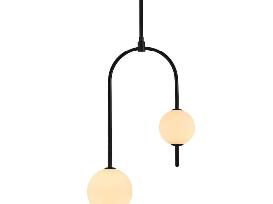 Φωτιστικό Οροφής Krakow 701CHD1185 9x36cm Led 1600lm 14W 3000K Black-White Opviq