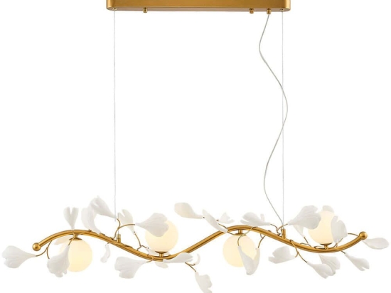 Φωτιστικό Οροφής - Ράγα Krakow 701CHD1344 115x32x12cm 4xG9 5W Gold-White Opviq