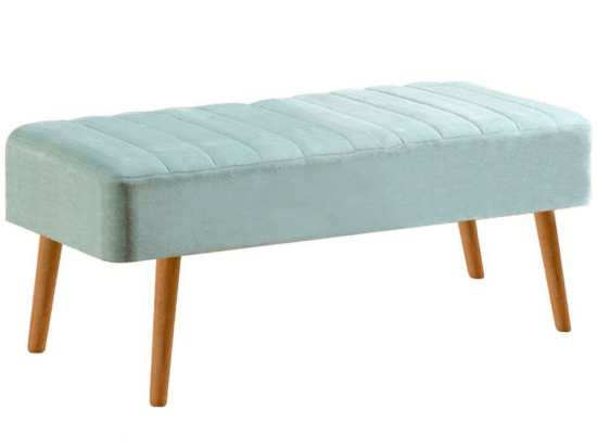 Σκαμπό Με Αποθηκευτικό Χώρο Vina 869VEL5305 110x40x46cm Natural-Light Green
