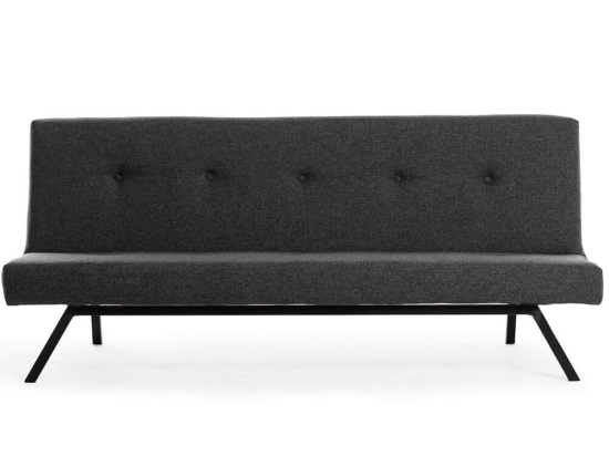 Καναπές - Κρεβάτι Τριθέσιος Zola 859FTN2817 180x55x78cm Dark Grey
