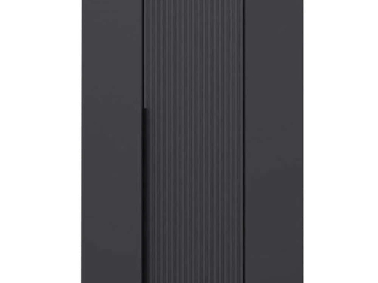Ντουλάπα Μονόφυλλη Γωνιακή Kale Plus 506MNR2216 74x52x210cm Anthracite Μονόφυλλη