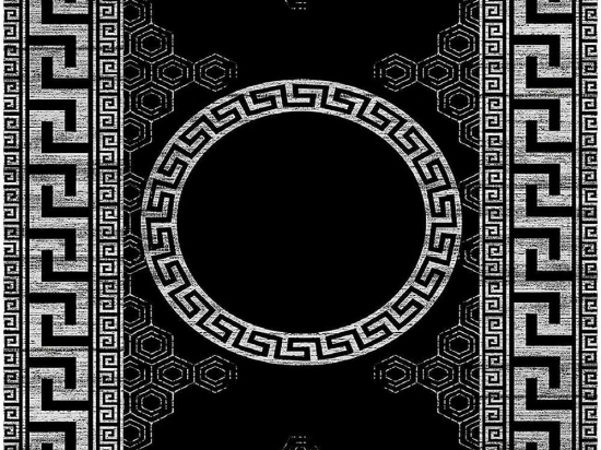 Χαλί Hmnt422 102HFT4755 White-Grey-Black Conceptum Hypnose 160X230cm