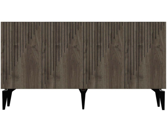 Μπουφές Draw 475OLV1748 150x40x79cm Walnut Μοριοσανίδα, Μελαμίνη