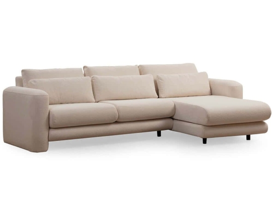 Καναπές Γωνιακός (Δεξιά Γωνία) Lily 560ARE1854 290x165x73cm Cream
