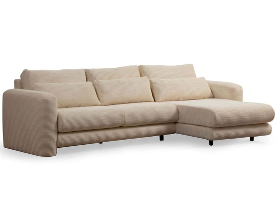 Καναπές Γωνιακός (Δεξιά Γωνία) Lily 560ARE1855 290x165x73cm Beige