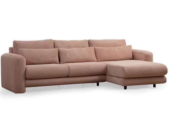 Καναπές Γωνιακός (Δεξιά Γωνία) Lily 560ARE1861 290x165x73cm Pink
