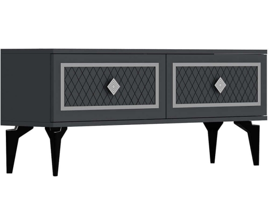Έπιπλο Τηλεόρασης Arel 475OLV2646 120x29,6x49cm Anthracite-Silver