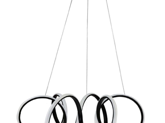 Φωτιστικό Οροφής Earendel 166PRG1174 55x55x80cm Led 60-80W 6500K Black Opviq