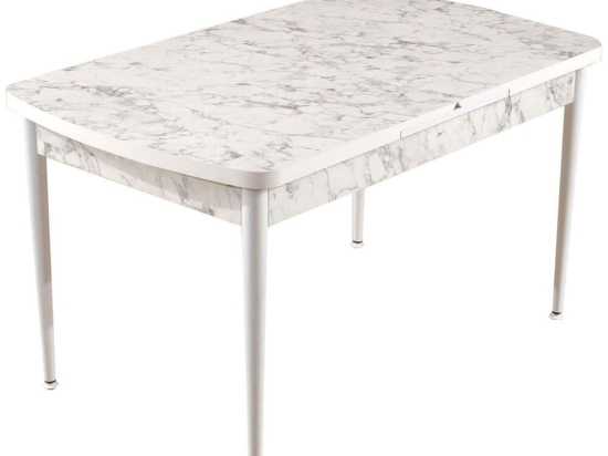 Τραπέζι Επεκτεινόμενο Trend 107BCK1136 132/170x76,5x79cm Marble Effect White Μοριοσανίδα, Μέταλλο