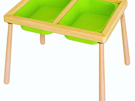Τραπέζι Παιδικό 109TRS1166 74x53x52cm Natural-Green
