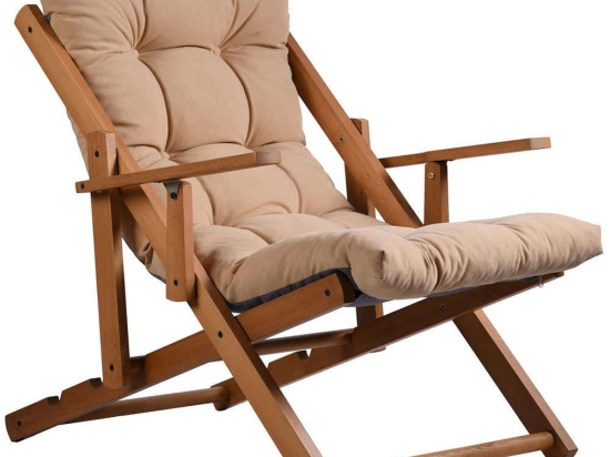 Σεζλόνγκ Repose 591GRC1211 70x90x95cm Dark Beige