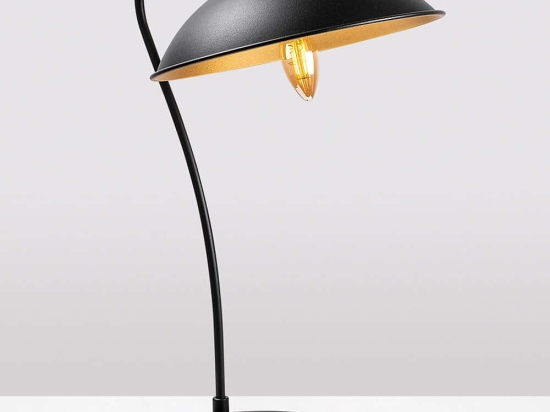 Φωτιστικό Επιτραπέζιο Epika 942FLG1819 35x27x50cm 1xE14 40W Black-Gold Opviq