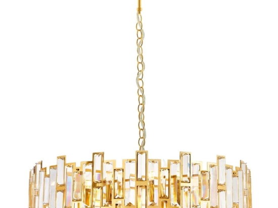 Φωτιστικό Οροφής 301AUR1266 Φ50x90cm 6xE14 40W Gold Opviq