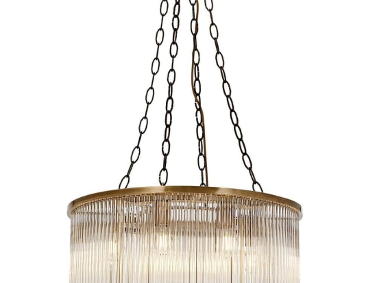 Φωτιστικό Οροφής 301AUR1327 Φ65x100cm 8xE27 40W Gold Opviq