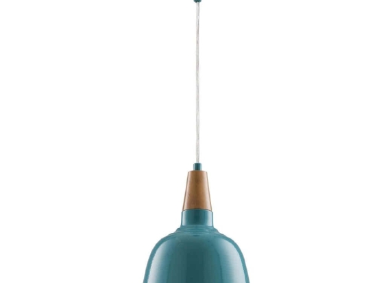 Φωτιστικό Οροφής 683AVN1384 Φ20x90cm 1xE27 40W Turquoise Opviq