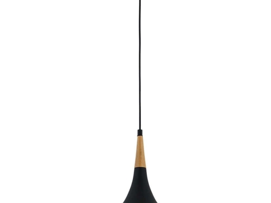 Φωτιστικό Οροφής 683AVN1386 Φ32x90cm 1xE27 40W Black Opviq