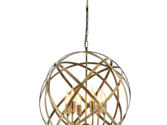 Φωτιστικό Οροφής 683AVN1395 Φ50x90cm 6xE14 40W Gold Opviq