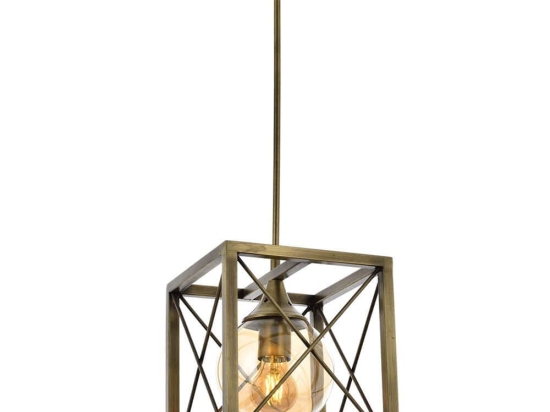 Φωτιστικό Οροφής 683AVN1410 25x25x75cm 1xE27 40W Gold Opviq