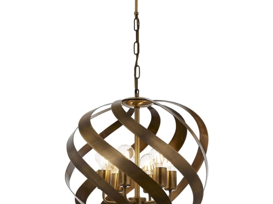 Φωτιστικό Οροφής 683AVN1418 Φ40x75cm 6xE27 40W Gold Opviq