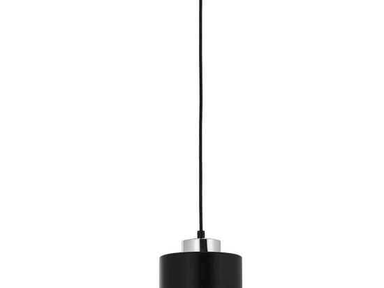 Φωτιστικό Οροφής 683AVN1420 Φ15x70cm 1xE27 40W Black-Silver Opviq