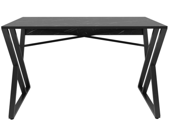 Γραφείο Gyza 322RTC1303 120x60x75cm Marble Effect Black