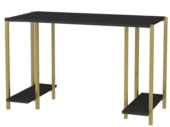 Γραφείο Academy 322RTC1407 125,2x60x73,8cm Gold-Anthracite