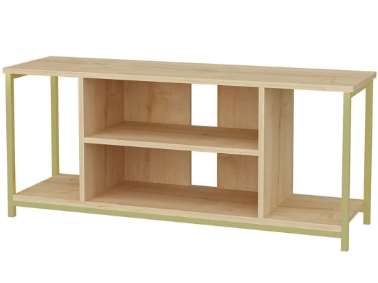 Έπιπλο Tηλεόρασης Rinaldo 322RTC2223 120x35x50,8cm Oak-Gold