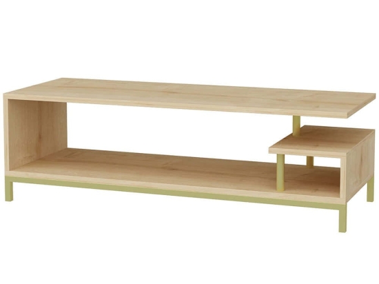 Έπιπλο Tηλεόρασης Reilly 322RTC2235 120x44,6x37,6cm Gold-Oak