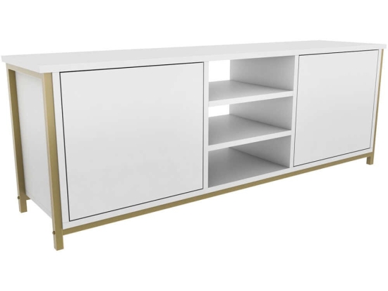 Έπιπλο Tηλεόρασης Otis 322RTC2270 140x35,3x50,8cm Gold-White