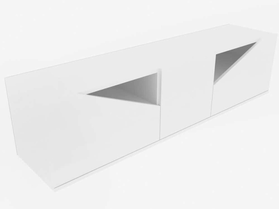 Έπιπλο Τηλεόρασης Carson 322RTC2420 160x35,3x40cm White