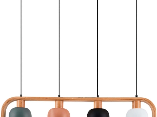 Φωτιστικό Οροφής - Ράγα 414LRC1280 98x15x120cm 4xE27 40W Multi Opviq