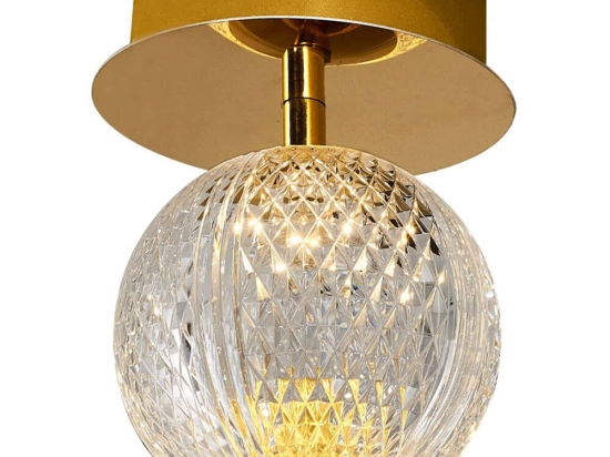 Φωτιστικό Οροφής - Πλαφονιέρα 414LRC1376 Φ12x15cm Led 500lm 5W 3000K Gold Opviq