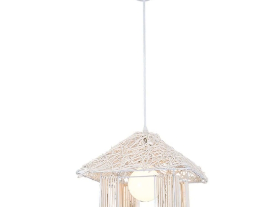 Φωτιστικό Οροφής 414LRC1691 Φ35x120cm 1xE27 24W White Opviq