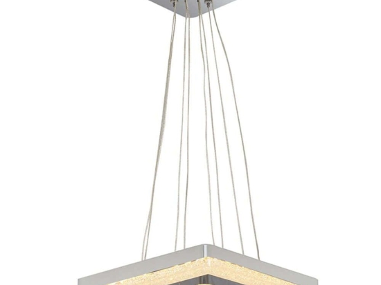 Φωτιστικό Οροφής 414LRC1746 Φ24x120cm 2xLed 16/8W 2400lm 3000K Clear Opviq