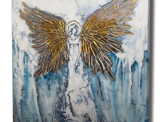 Πίνακας Καμβάς 843CHB1094 45x45cm Multi Wallity Τετράγωνοι Ξύλο, Καμβάς