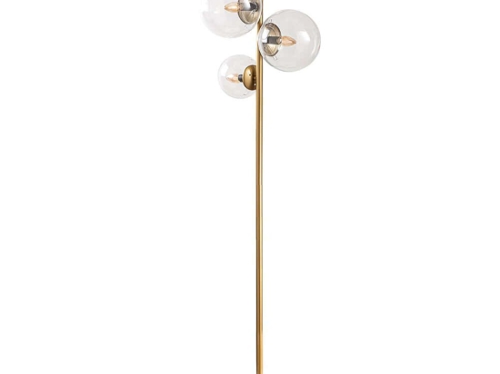 Φωτιστικό Δαπέδου Fazli 942FLG1523 33x33x162cm 4xE14 40W Gold-Clear Opviq