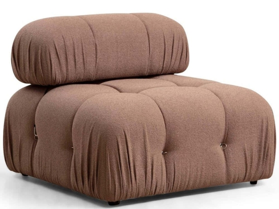 Πολυθρόνα Bubble 560ARE1441 95x95x75cm Brown