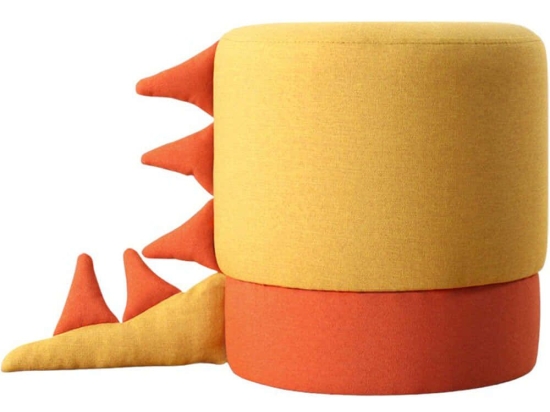Σκαμπό Παιδικό Moouv 209FLF1330 Φ37x38cm Yellow-Orange