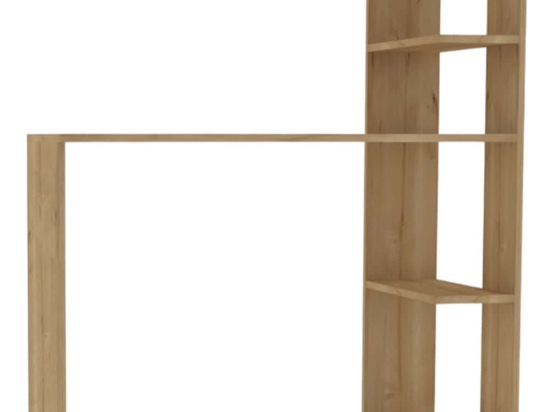 Γραφείο Με Βιβλιοθήκη Burano 495SSE1518 121,8x51,8x120cm Oak